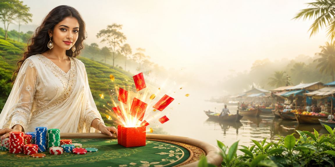 বরিশালের চা বাগানে রেড এনভেলপ বোনাস উদযাপন