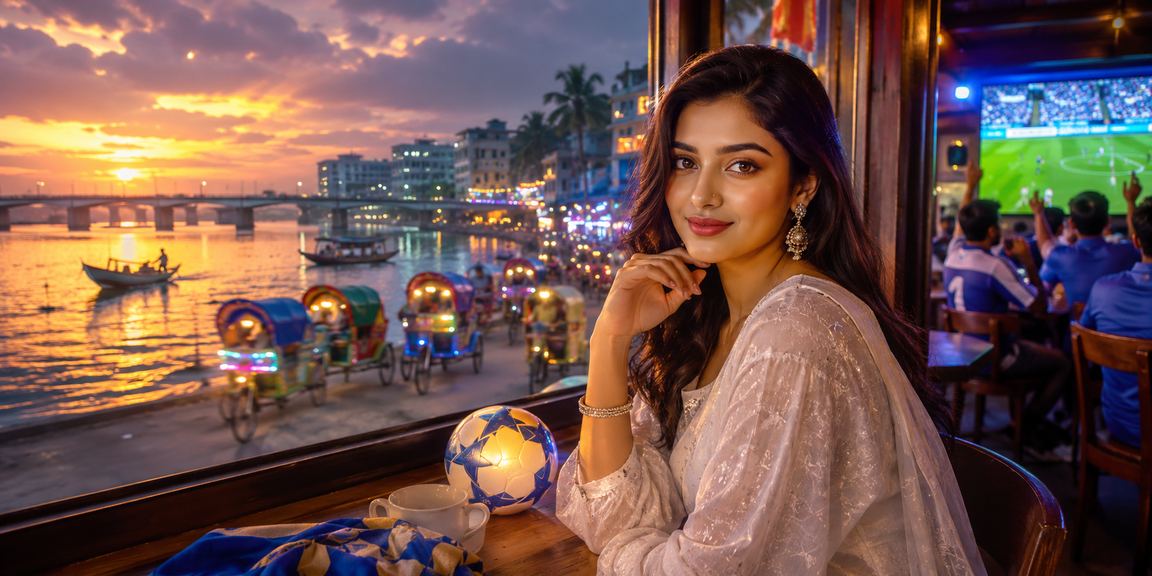 ঢাকায় রিকশার পাশে মোবাইলে লটারি ও বেটিং দেখছেন একজন