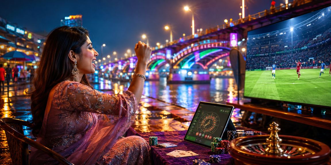ময়মনসিংহে নিয়ন আলোয় ক্যাসিনো অ্যাপে ভাউচার কোড প্রয়োগ করছেন একজন ব্যবহারকারী